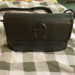 Etienne Aigner black pocketbook
